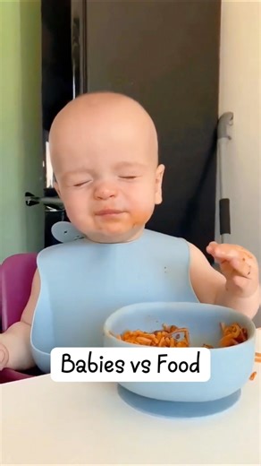 Funny Baby Eating Moments Compilation #shorts