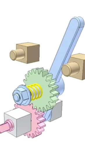 Slip Clutch Mechanism Working Animation | 3d video | viral | shorts video | Mechanical Engineering