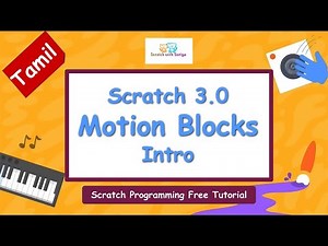 (In Tamil) Scratch Motion Blocks Introduction | Scratch programming free online tutorial | #motion