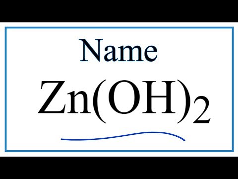 How to Write the Name for Zn(OH)2