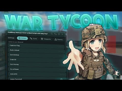 🪖 BEST WAR TYCOON SCRIPT! Auto farm, Teleports, Auto capture flag & more! | ScriptZ Roblox