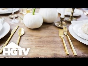 How to Make a Folding Farmhouse Table | HGTV Happy | HGTV