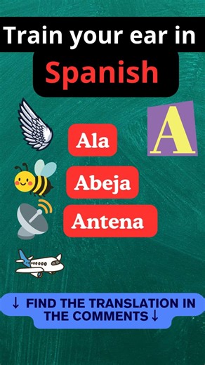 Learning Spanish, Studying Spanish level A1 Vocabulary