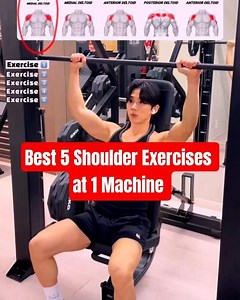Best 5 Shoulder Exercises at Smith Machine ( Beginner friendly Exercise)