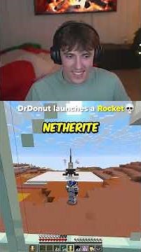 DrDonut launches a Rocket on Donut SMP😭💀