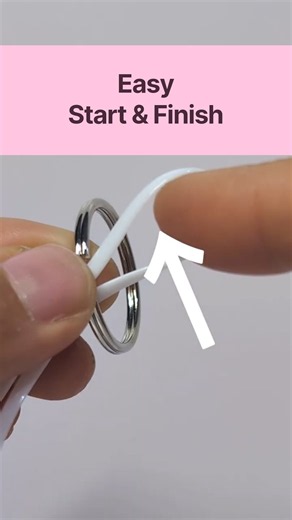 Super Easy Way How to start and finish making a key chain with beads