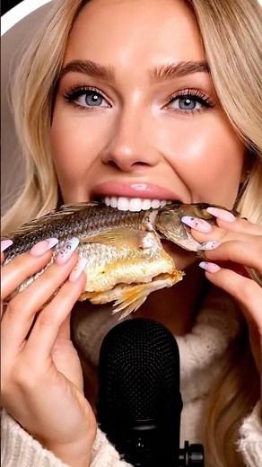 Fish Eating ASMR | Crunchy Sounds & Relaxing Bites | Satisfying Eating Sounds #relaxingasmr #asmr