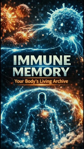 The immune system “remembers” past infections through specialized memory B cells and T cells #facts
