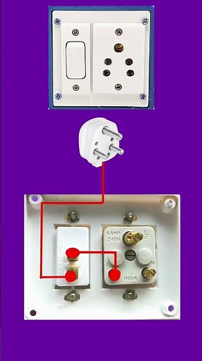 🔥EasyBoard connection//how to make a 1 switch socket extension board # switchsocketconnection