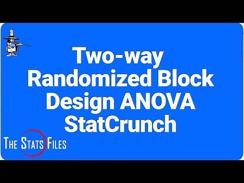 9.4.61 Two factor ANOVA randomized block design StatCrunch