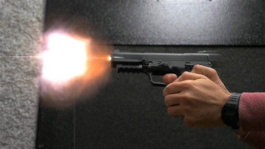 Firing the FN Five Seven pistol