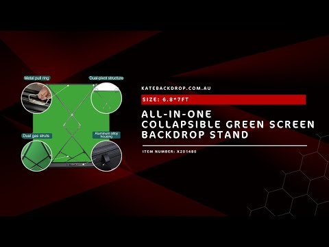 Kate Collapsible Green Screen Backdrop with Stand