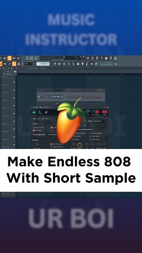 1.4K views · 74 reactions | Make infiy808 with short sample  . . . . #musicproducer #flstudio #808 #producer #sounddesign | UrBoi Muzic | Facebook