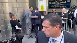 Prince Harry supports Meghan Markle as she returns to NYC to speak at Time100 Summit