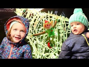 ELF HiDE N SEEK!! Playing inside Christmas Tree Park for family night! (Jenny and i get SiCK)