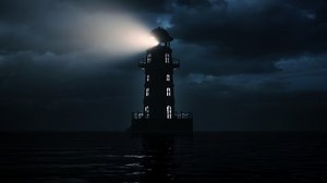 Light Beam Silhouette Solitary Lighthouse Night Stock Footage Video (100% Royalty-free) 1097575955 | Shutterstock