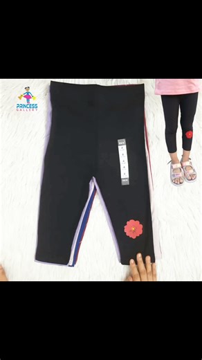 #girls 3-Quarter pant #size 3y-14y #Lycra cotton febric | Princess Gallery