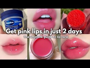Winter Lip Care ❄️ | Cure Chapped & Dark Lips Naturally 💋 | Pink Soft Baby Lips Remedy