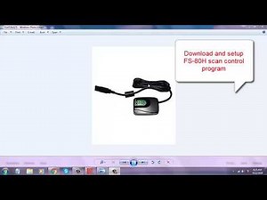 Download and setup FS 80H scan control program