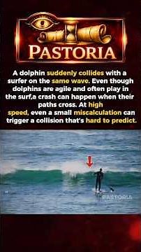 Dolphin Crash Into Surfer on the Same Wave#history #shorts