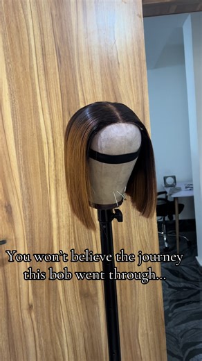 This bob had SEEN things… but look at her now! Fresh color ✔️ New wig construction ✔️ Full revamp ✔️ I treat every client’s wig like it’s my own, that’s why the results speak for themselves. DM number on bio on WhatsApp to bring yours back to life 💖#wigtok #hairtok #viral #wig #wigrevamp