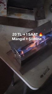20 TL ile 1 saat yanan mangal şömine 🔥 Torpito Mangal Şömine nasıl yapılır? Ölçü isteyenler yoruma Ölçü yazabilir. | Samet Coplan
