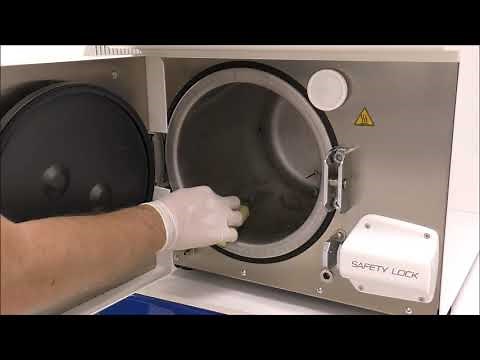Cleaning the autoclave chamber