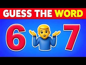🧩 Guess The WORD By Emojis? 🤷‍♂️❓ | Ultimate Emoji Quiz Challenge 2026