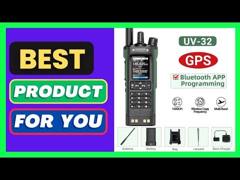 BAOFENG UV-32 GPS Walkie Talkie 10W Multi Band Bluetooth Programming
