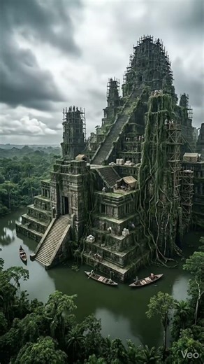Ancient Jungle Megatemple Annihilated by AI | Cinematic Ruin Short