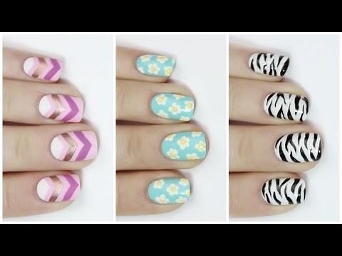 EASY nail art tutorial for short nails
