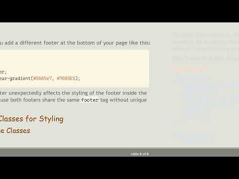 How to Prevent CSS Styles from Overlapping in Your HTML Footers