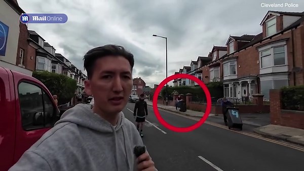 Police release footage of rioter pushing bin on fire into cops in Middlesbrough