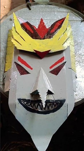 Homemade mask made of iron #shorts