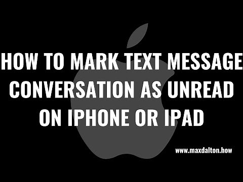 How to Mark Text Message Conversation as Unread on iPhone or iPad