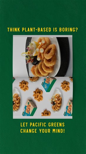 🌱✨ From Crispy Calamari Rings to juicy burgers and Fishless Fingers, Pacific Greens has a plant-based delight for every craving! Discover the variety today. 🍔🦑 Grab your fresh bites right here 👇: 🛒 Shopee: https://bit.ly/pacwestshopee 🛒 Lazada: https://bit.ly/pacwestlazada 🛒 PG Mall: https://pgmall.my/s/NGD2/7160 #PacificGreens #FreezerToFryer #Foodie #Plantbased #Snacks #VeganFood | Pacific West Malaysia
