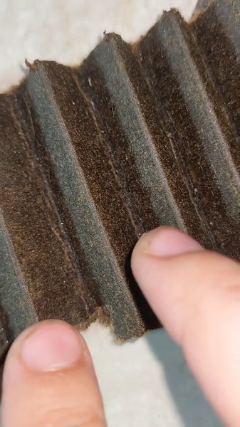 so this is my oil filter. found a metal flake on the filter (at the end of video). is it normal? or should I be worried? n55 engine here
