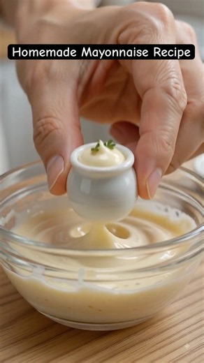 Homemade Mayonnaise | Creamy, Smooth & Ready in 5 Minutes #food #recipe #cooking