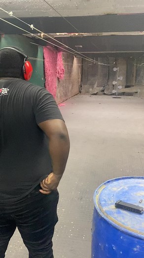 Handgun Training Techniques at Indoor Shooting Range