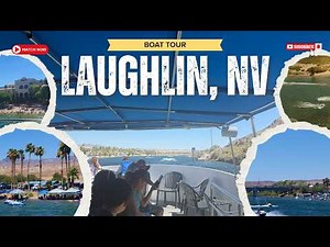 Colorado River Boat Tour in Laughlin, NV! Floating Between Arizona & Casino Views (4K)