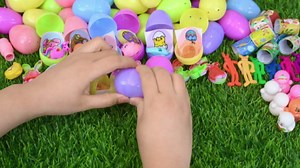 360 Pcs Prefilled Easter Egg Toys Set Include 120 Pastel Color Plastic Eggs Filled with 240 Assorted Mini Novelty Toys and Stickers for Easter Hunt Basket Stuffers, Party Favors for Kids Boys Girls