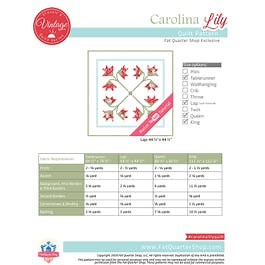 Carolina Lily Classic & Vintage Downloadable PDF Quilt Pattern | Fat Quarter Shop