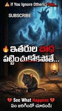 Small Problem, Big Disaster 🐭➡️💥 | Powerful Telugu Moral Story