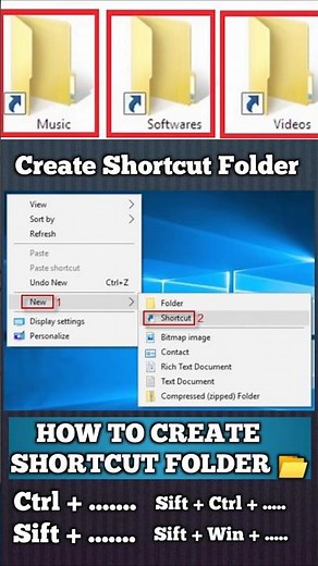 How to Create Shortcut Folder on Desktop | Create Shortcut Folder in Windows 10 ‪@PCMobileOfficial‬