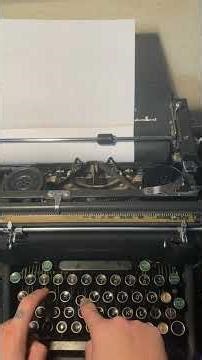 Day One of Writing my Dissertation on my 1930s typewriter •No Talking •Gentle Typing ASMR