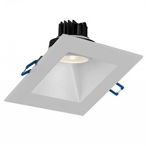 Lotus 5" Square Sloped Regressed Gimbal LED Downlight - 7.5W - 3000K - 600 Lumens - 120V - White