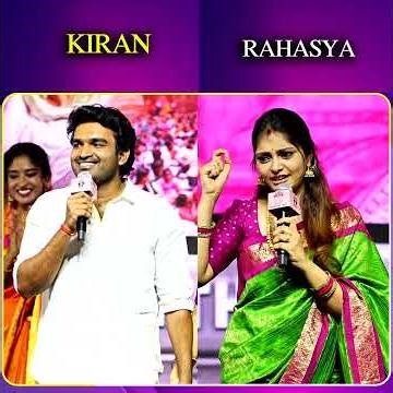 kiran abbavaram and rahasya speech | iDream Media