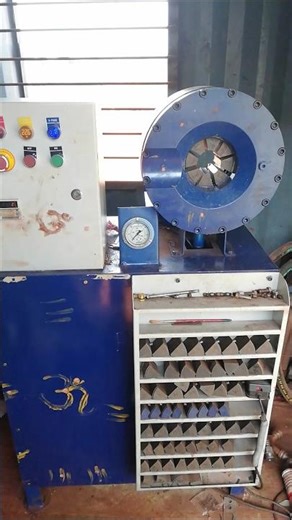 Hydraulic pipe pressing machine👌#automobile #subscribe#vairalvideo#music 🙏