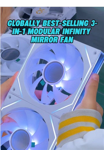 You'll definitely love this 3-in-1 infinity mirror fan!#factory #oem #odm #coolingfan #cooler