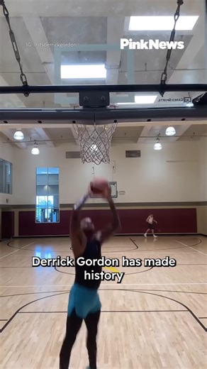 Derrick Gordon has made history in more ways than one. He’s the only player to compete in March Madness for three different teams - and also the first out gay athlete in Division I men’s college basketball. In April 2014, Derrick made history by being the first out Division 1 men’s basketball player. More than a decade later, there hasn’t been another. | PinkNews